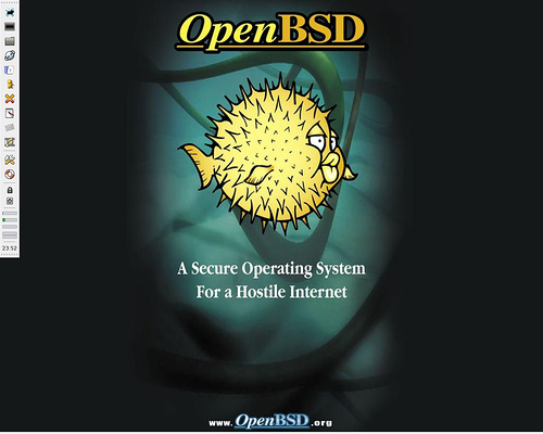 Screnshot puffy sur xfce openbsd