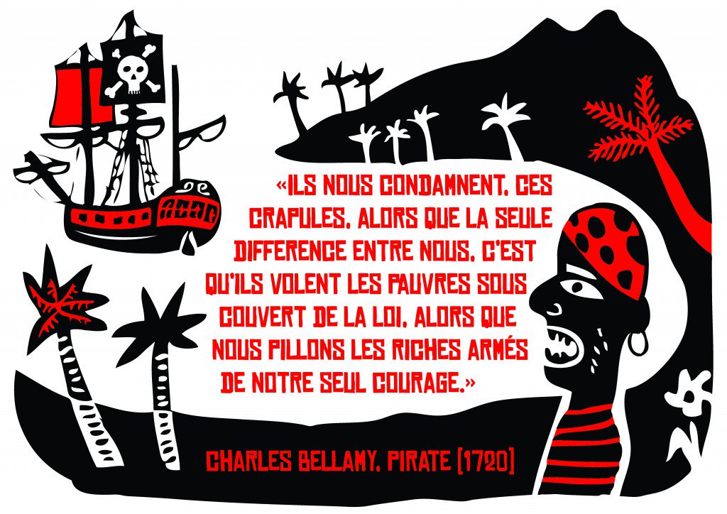 Dessin de pirate et du texte